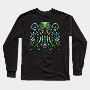 Biomech Cthulhu Overlord S01 D41 Long Sleeve T-Shirt